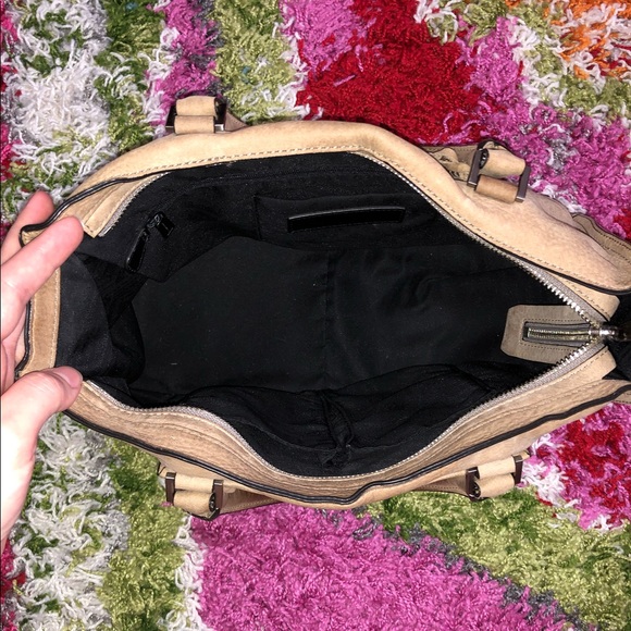 Rebecca Minkoff Regan Satchel purse, taupe - Picture 8 of 16